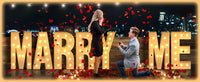 Lettre marquee 120 cm – mot MARRY ME pour une demande en mariage