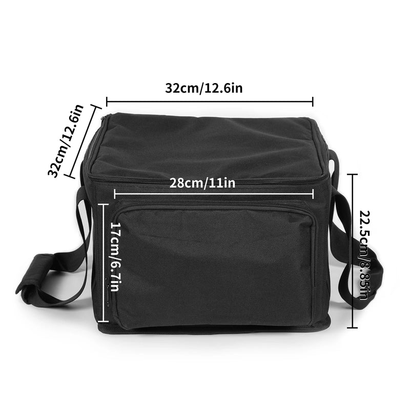 Sac de transport pour les quatre uplights sans fil – vue de face et dimensions