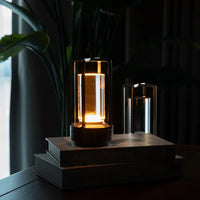 Lampe de table sans fil lanterne en aluminium, tactile, 3 teintes, USB-C