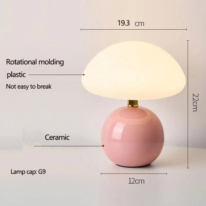 Lampe champignon en céramique – vue 13