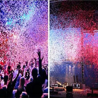 Canon à confettis 4 têtes 60 W – confettis en salle de concert