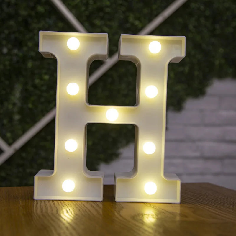 Lettres et chiffres lumineux LED à piles – vue 38