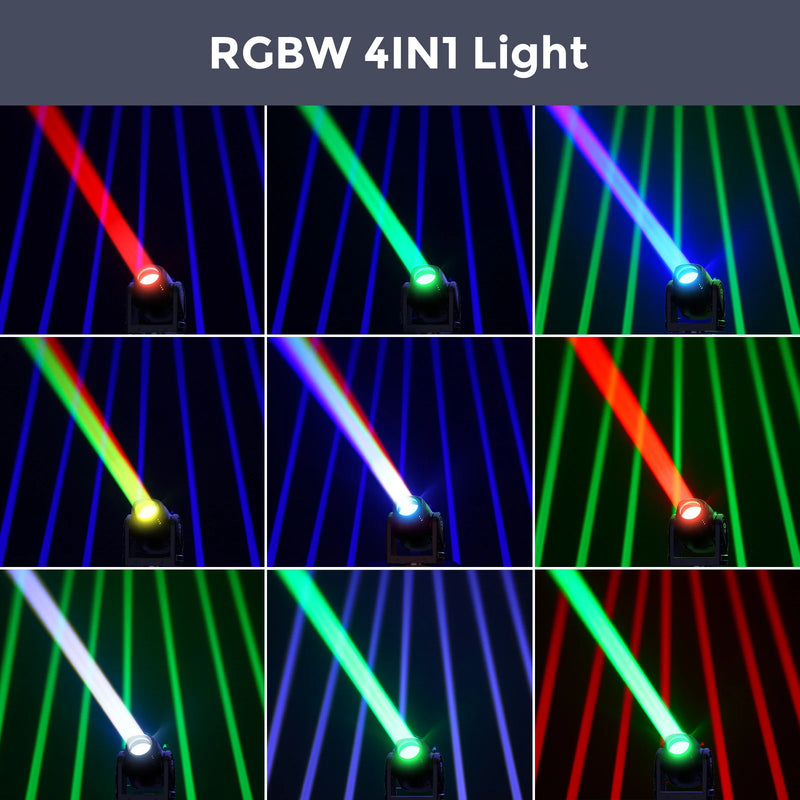 Mini lyre LED RGBW 10 W – faisceaux croisés et effets lumineux