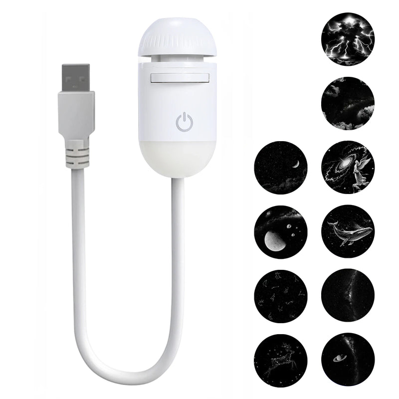 Mini projecteur ciel étoilé capsule USB – capsule et les 10 films de l'assortiment A