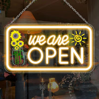Panneau lumineux ouvert OPEN en néon LED, alimentation USB, 10 modèles