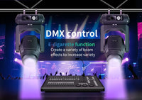 Lyre LED CMY 500 W – commande DMX depuis une console