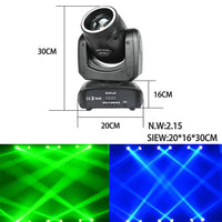 Lyre beam LED 100 W à anneau lumineux, 13 gobos, prismes 6 + 12, DMX 13 canaux