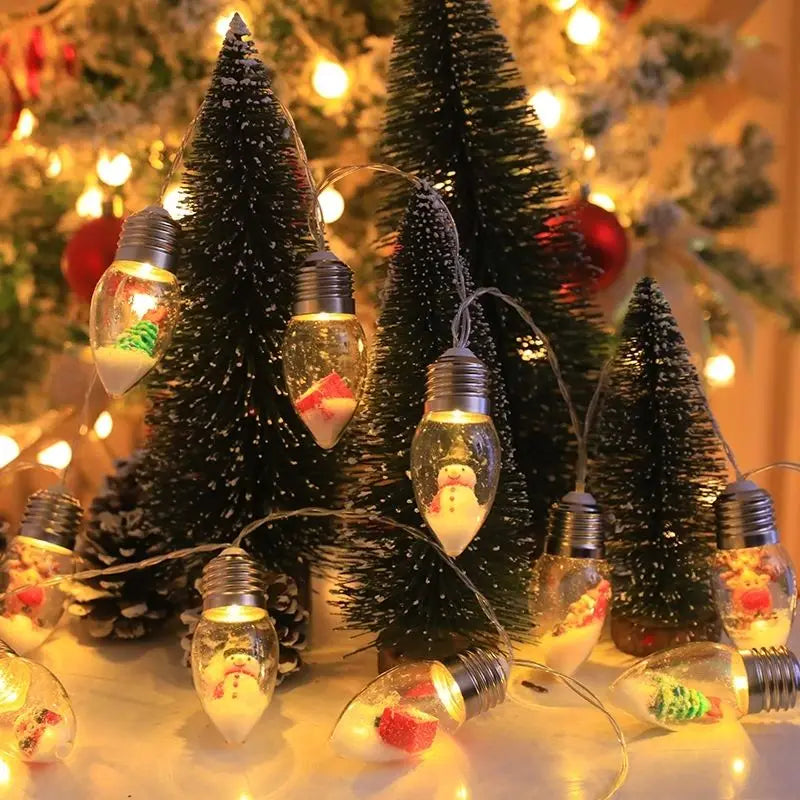 Guirlande sapin lumineuse boules à neige – vue 15