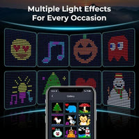 Rideau lumineux étanche à motifs DIY, 400 LED, application et musique