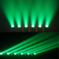 Lyre LED beam wash œil d'abeille 7 x 40 W, anneau halo, zoom 3° à 60°