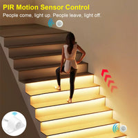 Bande LED escalier COB à détecteur de mouvement – escalier éclairé à la détection de mouvement