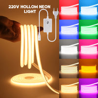 Ruban LED néon extérieur IP67 220 V à variateur, jusqu'à 20 m