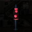 Lampe à lave fusée en verre, base métallique, 4 couleurs de cire