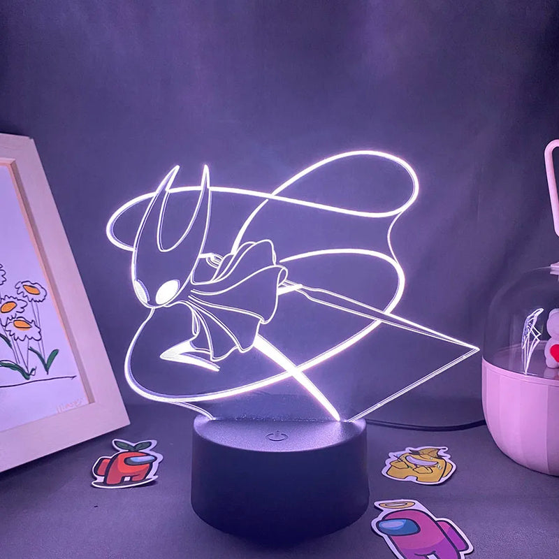 Lampe 3D Hornet – lumière blanche sur socle noir