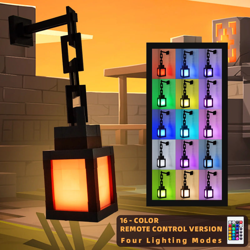 Lanterne LED pixel Minecraft – vue 3