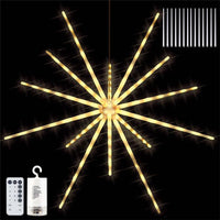 Étoile LED suspendue effet feu d'artifice – version blanc chaud