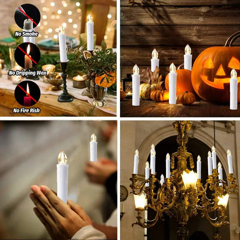 Bougies LED ivoire avec télécommande – vue 10