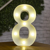Lettres et chiffres lumineux LED à piles – vue 35