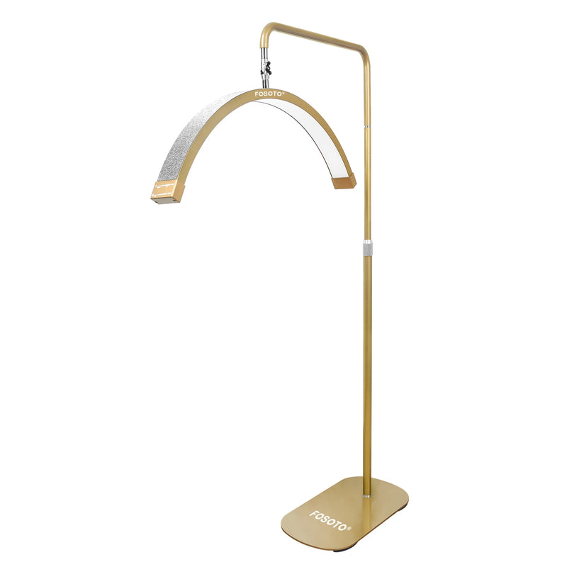 Lampe demi-lune LED sur pied – Doré, modèle E