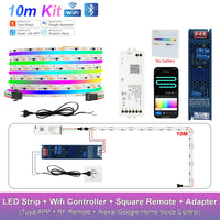Ruban LED COB RGB adressable, Wi-Fi, télécommande, kit 1 à 25 m
