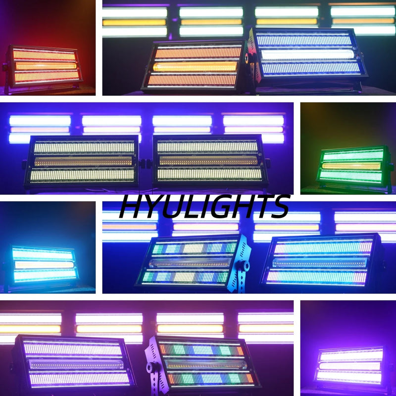 Stroboscope LED 400 W 5 en 1 – effets colorés sur plusieurs appareils