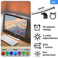 Lampe écran PC LED – modèle de 33 cm sans RGB : minuterie de 60 minutes et 3 réglages de couleur