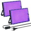 Projecteur lumière noire UV IP65, 50 à 150 W, boîtier noir ou cadre violet