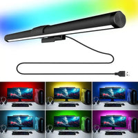 Barre lumineuse écran incurvé 39,8 cm ou droit 44 cm, RGB, USB