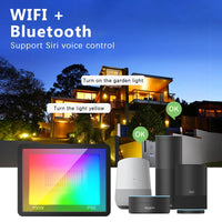 Projecteur LED extérieur connecté Wi-Fi, RGB et blanc, 30 à 100 W