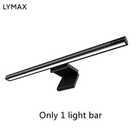 Lampe suspendue pour écran – barre lumineuse seule avec sa fixation sur fond blanc