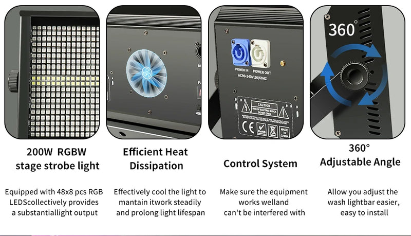 Stroboscope LED RGB – vue 19