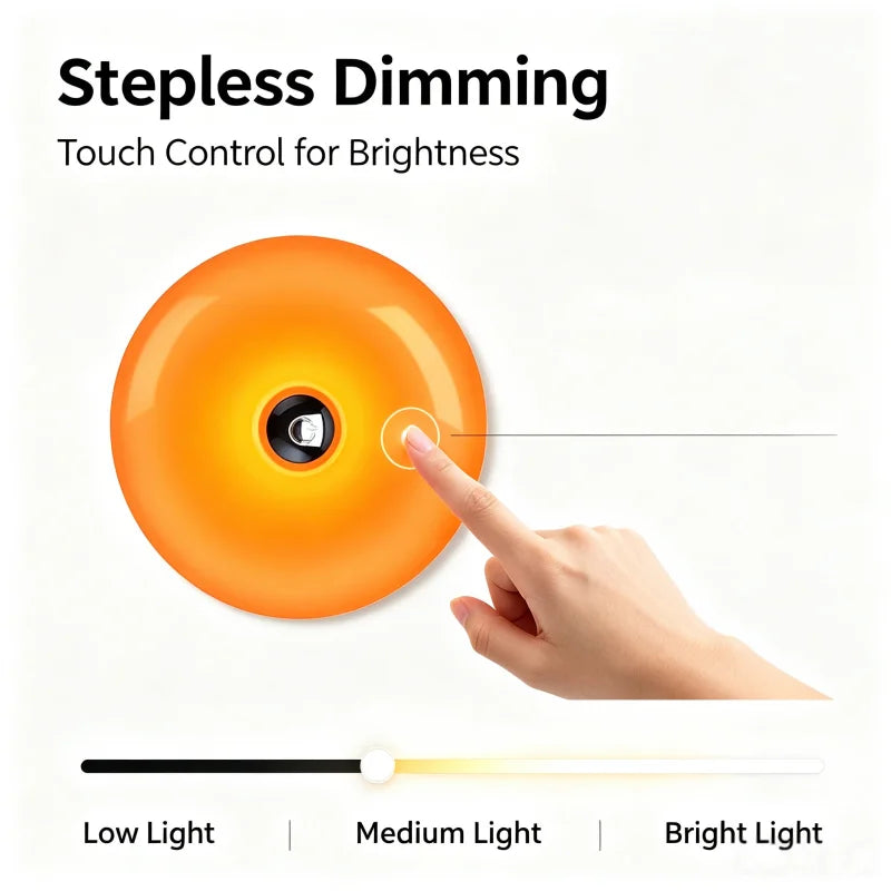 Lampe d'ambiance beignet orange – vue 5