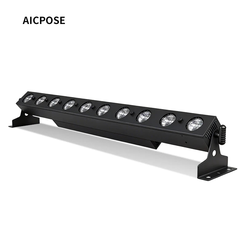 Barre vintage à 10 lampes halogènes de 50 W, DMX512, à l'unité ou par lot de 2 ou 4