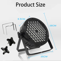Projecteur PAR LED RGB 60 LED, lot de 12, DMX 512, mode sonore
