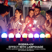 Uplight sans fil IP65 sur batterie, 6 LED RGBWA UV, télécommande et application