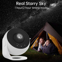 Projecteur ciel étoilé galaxie 12 scènes, rotation 360° et minuterie
