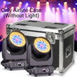 Flight case à roulettes pour 2 lyres wash 19 x 15 W