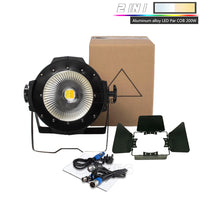 Projecteur PAR LED COB 200 W blanc chaud et froid, DMX, stroboscope