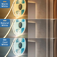Ruban LED COB 24 V – les trois blancs : froid, neutre et chaud