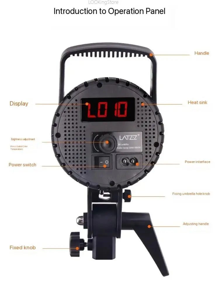 Lumière COB bicolore 300, 400 ou 500 W pour studio, vidéo et live