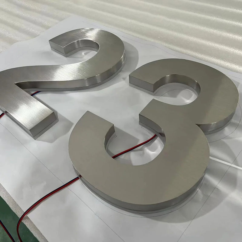 Numéros de maison lumineux 3D – vue 14