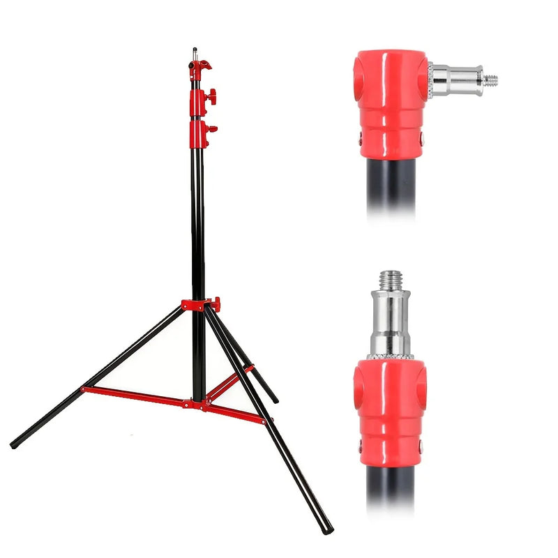 Trépied lumière 2,8 m en aluminium ou inox, seul ou par 2