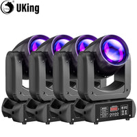Lot de 4 lyres LED beam 150 W – les quatre lyres alignées