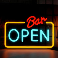 Néon bar LED « Bar Open » à suspendre, USB, 10 modèles