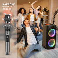Machine karaoké Bluetooth – micro sans fil avec autonomie de 8 heures