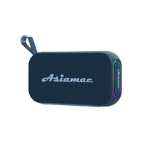 Enceinte Bluetooth lumineuse portable – version bleu marine, vue de face