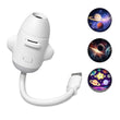 Mini projecteur d'étoiles USB en forme de fusée, 3 à 12 films