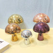 Boule à facettes déco champignon en mosaïque de miroirs, 6 coloris, 5 tailles