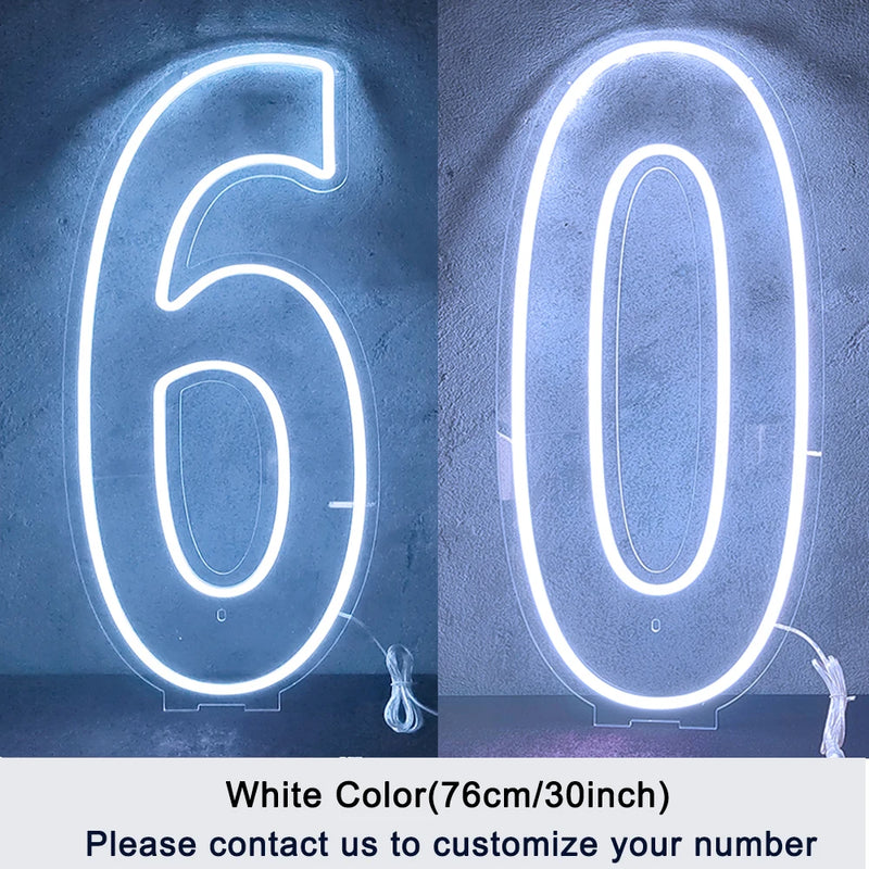 Chiffres lumineux géants néon LED – vue 27