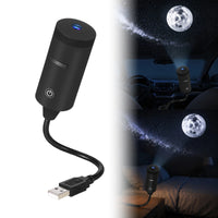 Mini projecteur galaxie USB – tube noir à bras flexible noir